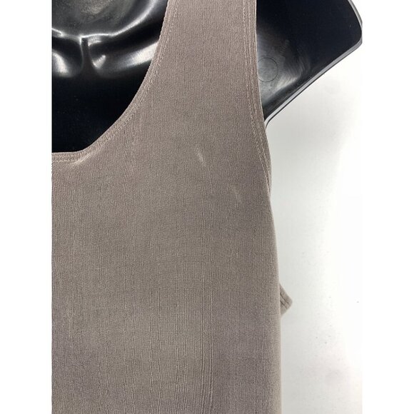 Chicos Travelers Tank Top Size 3 XL Extra Large Gray Blouse Stretch Women New - Picture 5 of 8